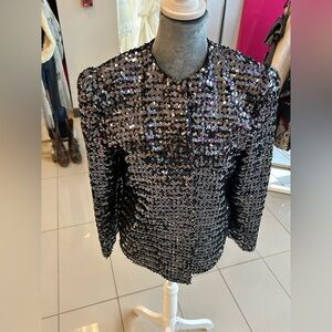 Sliver Sequin Remini Jacket